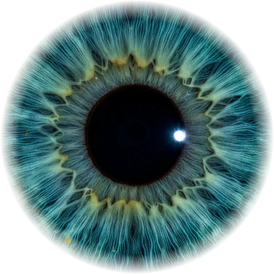 Krása duhovky v detailu